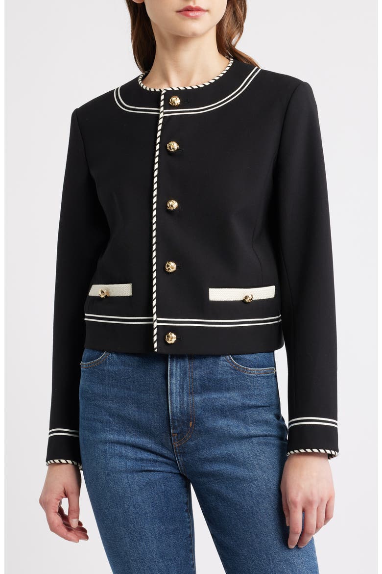 The Prim Crop Jacket, Alternate, color, BLACK