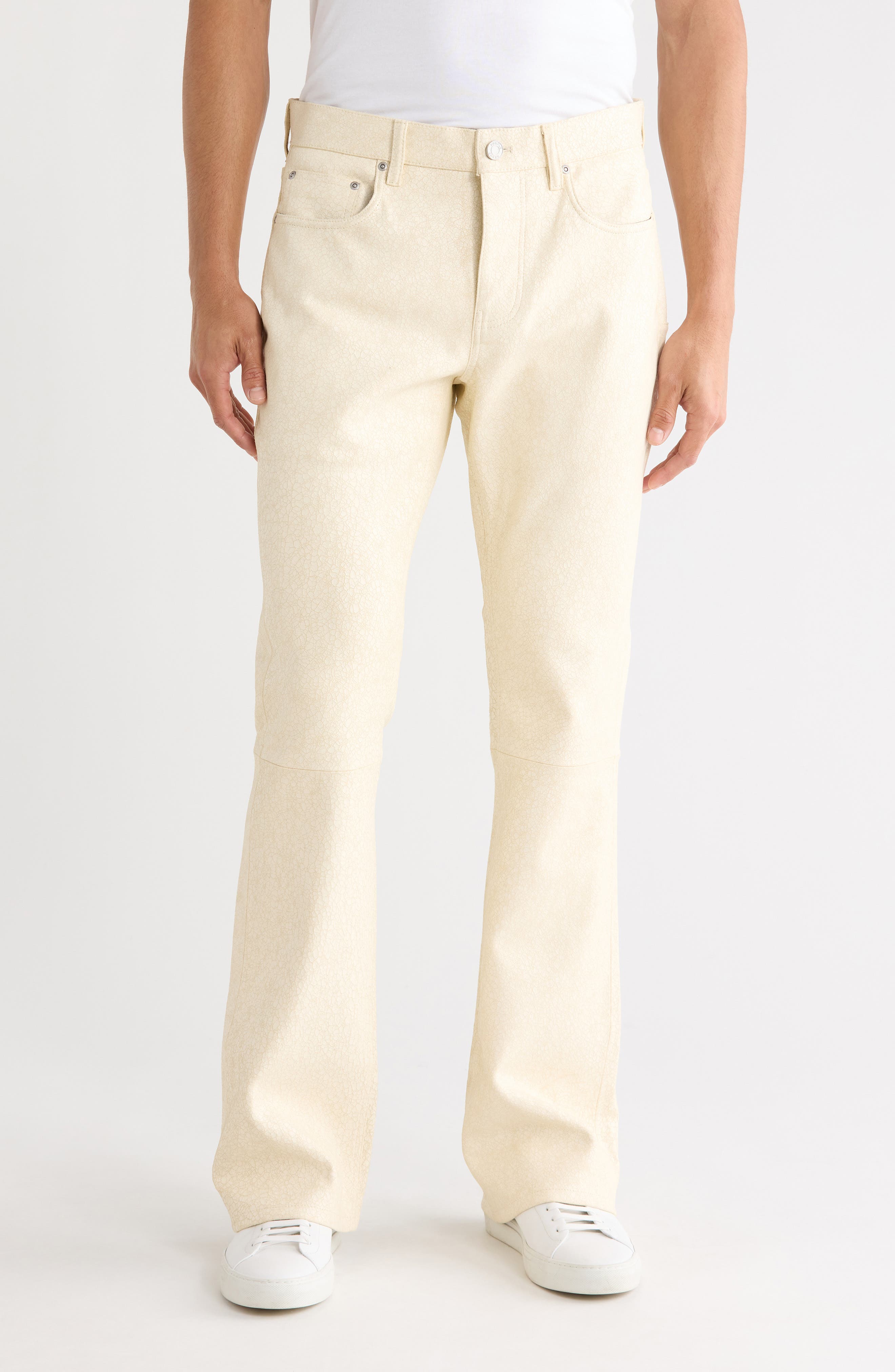 Leather Flare Pants