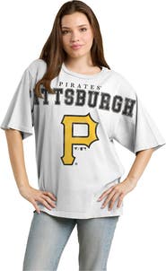 FANATICS Women's Fanatics White Pittsburgh Pirates Relaxed Big Text T-Shirt