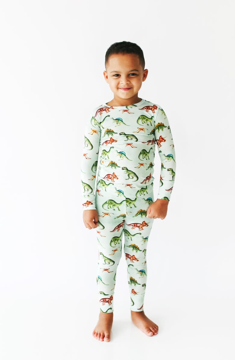 Posh Peanut Kids' Buddy Print Classic Fitted Two-Piece Pajamas, Alternate, color, Buddy