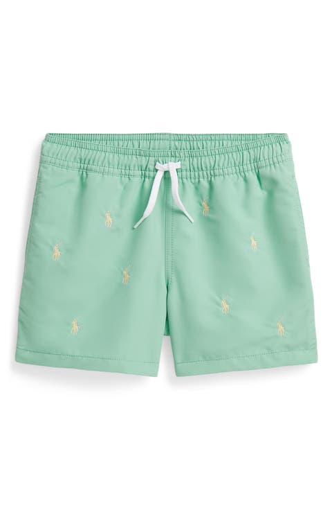 Kids' Traveler Embroidered Pony Swim Trunks (Toddler & Little Kid)