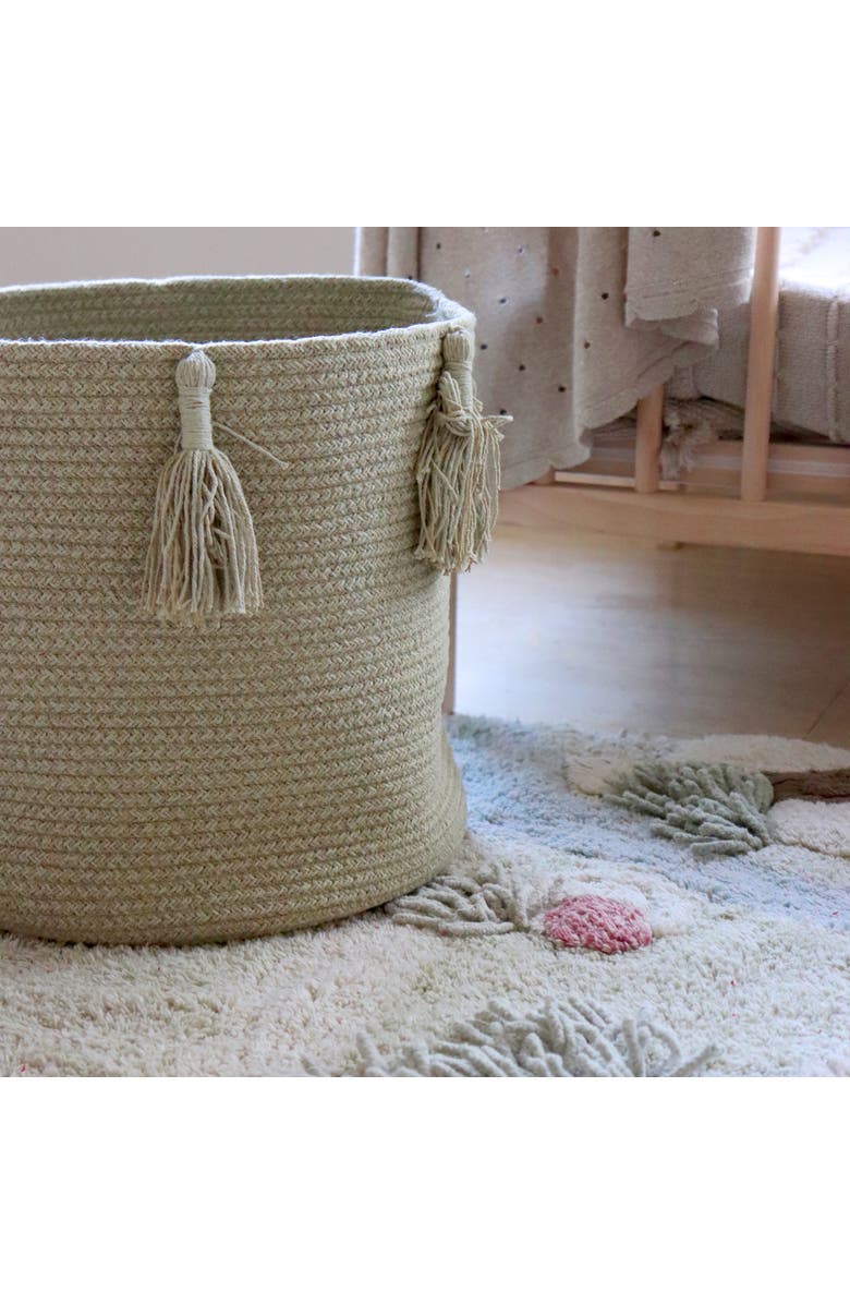 Lorena Canals Basket Woody, Alternate, color, Dk Olive, Lt Olive