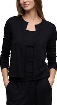 Barefoot Dreams® Scalloped Pointelle Cardigan