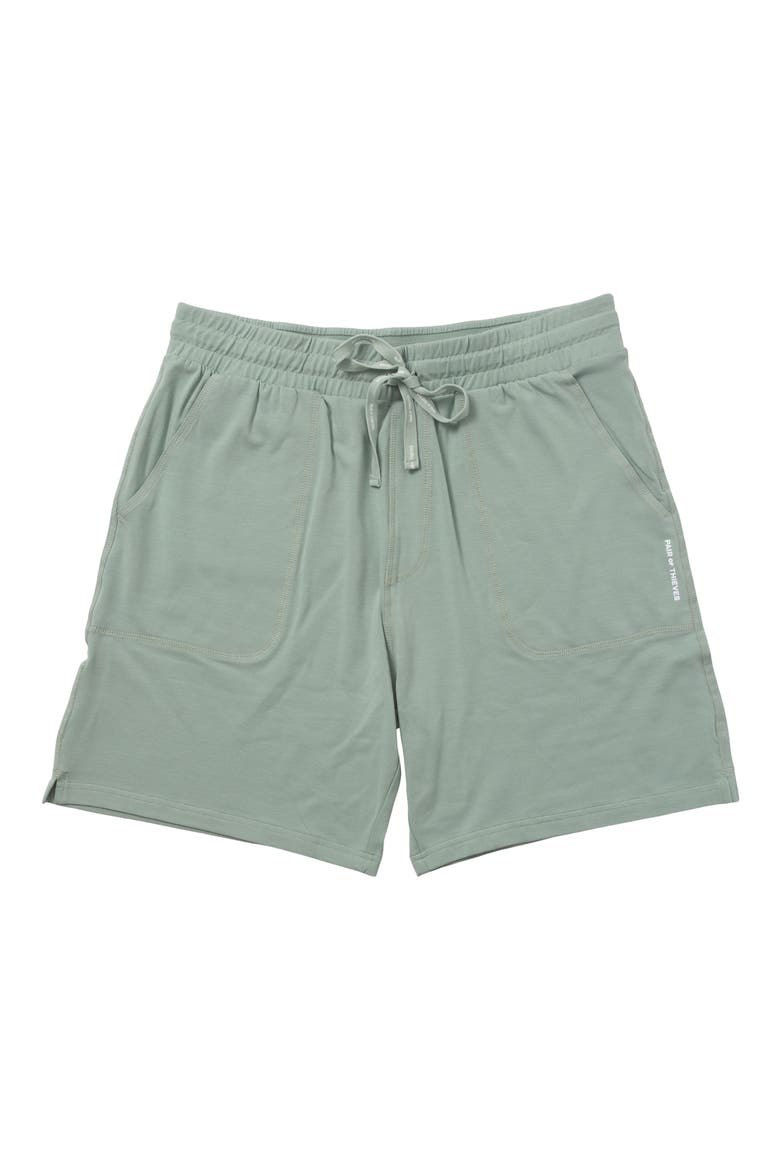 Off Duty Lounge Shorts, Alternate, color, LIGHT GREEN