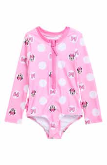 DREAMWAVE Kids' Minnie Mouse One-Piece Rashguard
