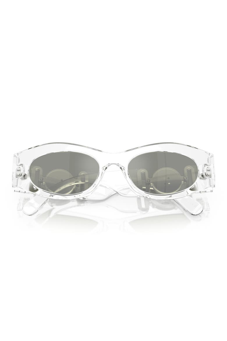 51mm Oval Sunglasses, Alternate, color, CRYSTAL