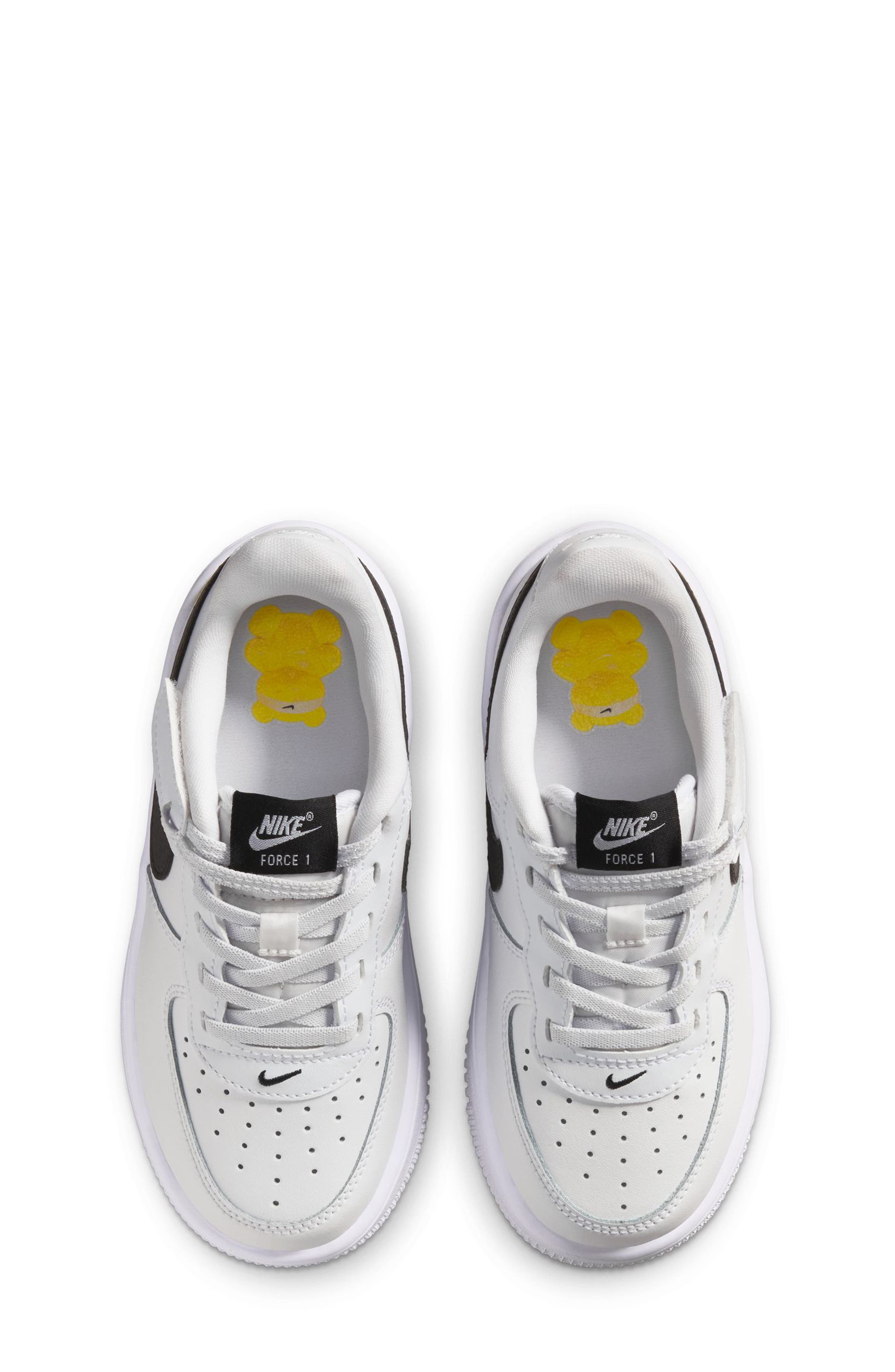 Nike Kids' Force 1 Low EasyOn Basketball Sneaker, Alternate, color, White/ Black