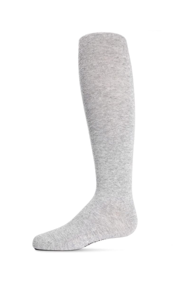 MeMoi Infant Soft Pima Cotton Opaque Tights, Main, color, Lt Gray Heather