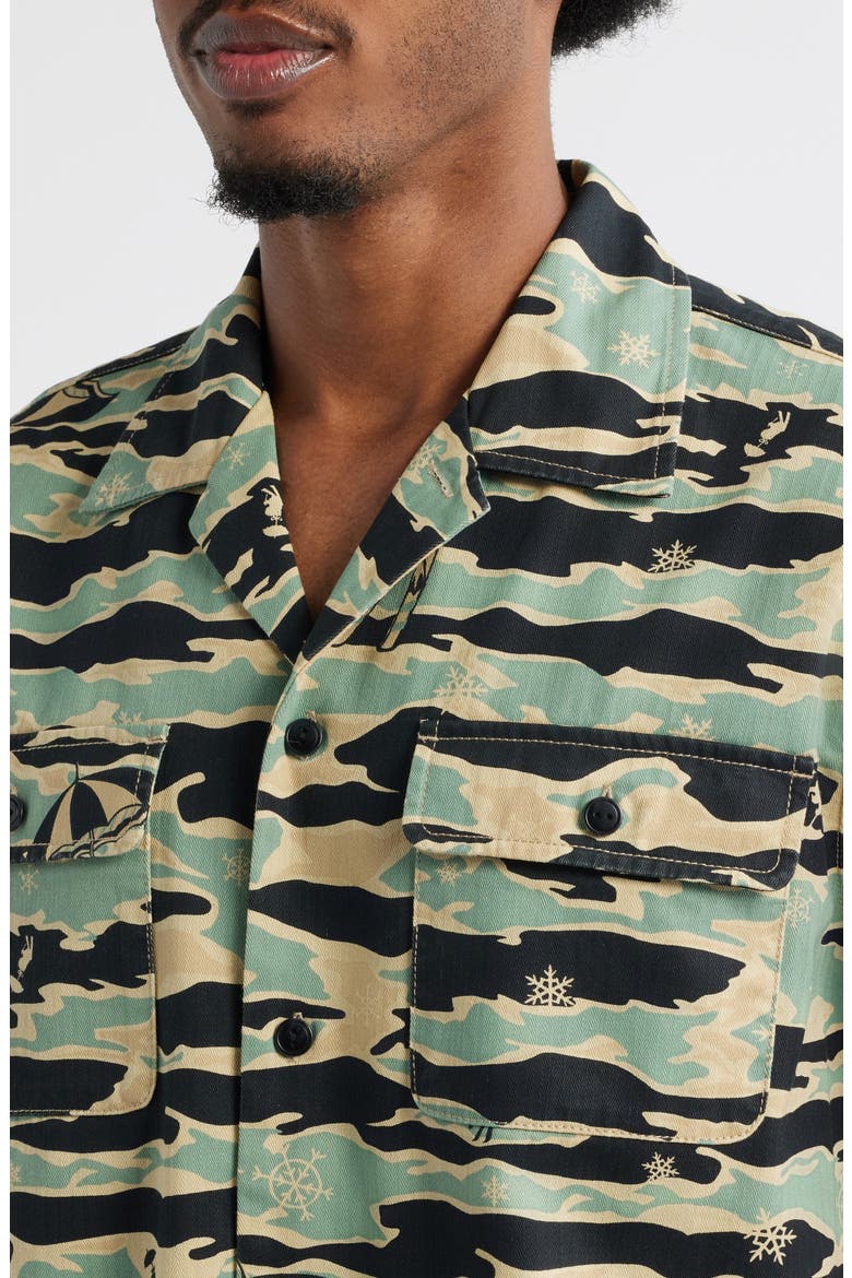 BB Tiger Camo Cotton Camp Shirt, Alternate, color, MOJAVE DESERT