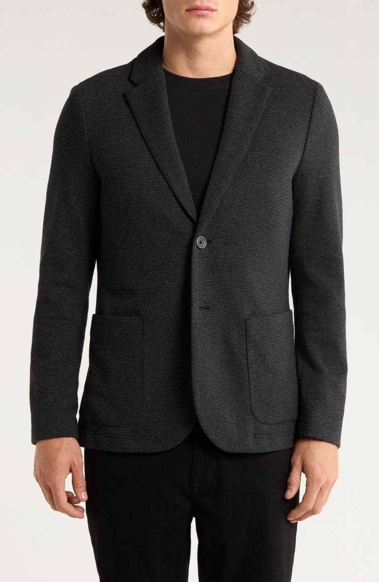 Robert Barakett Gracer Knit Sport Coat, Alternate, color, Black