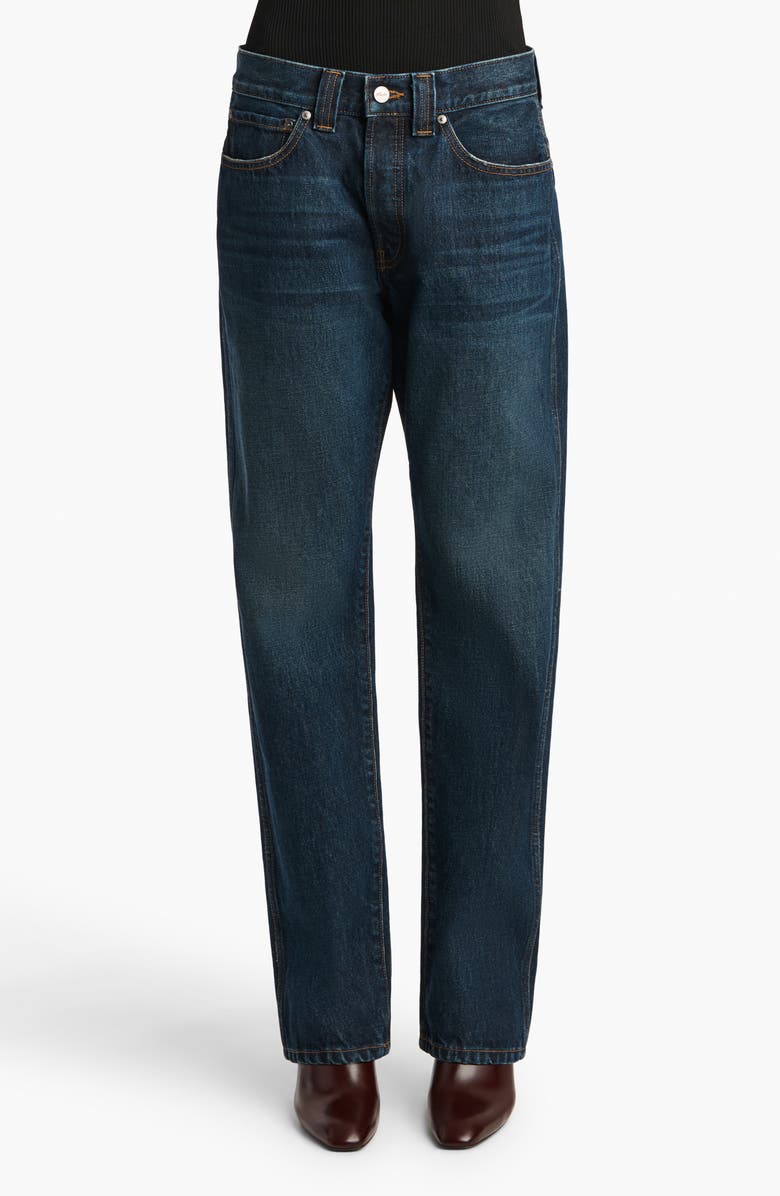 Khaite Callum Tapered Jeans, Main, color, Lansing