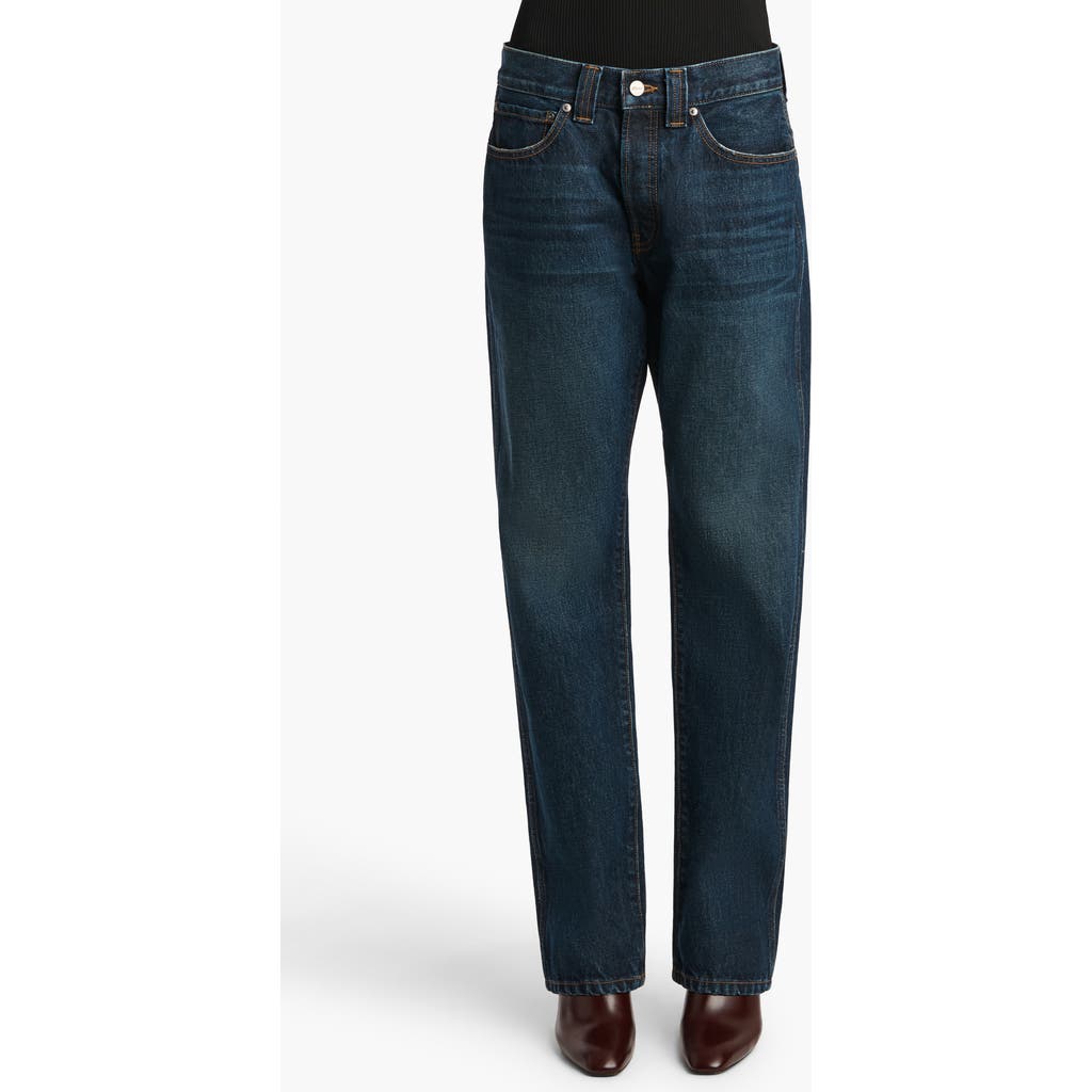 Khaite Callum Tapered Jeans In Blue
