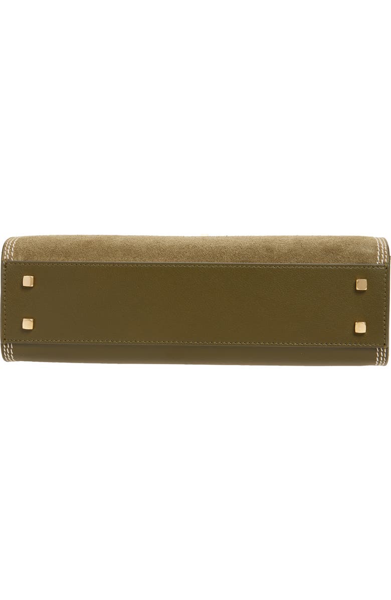 Anya Hindmarch Mortimer Suede Top Handle Bag, Alternate, color, Bonsai