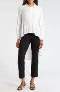PATRIZIA LUCA Button-Down High-Low Top