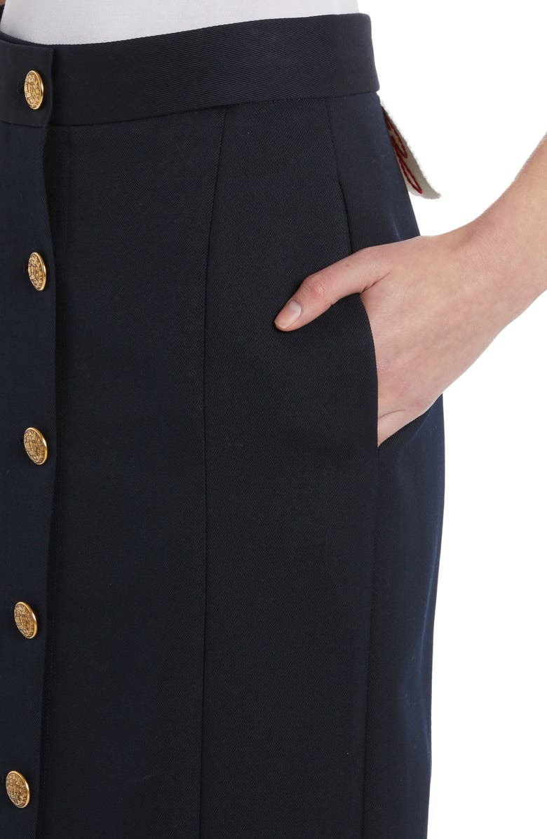 Golden Goose Golden Collection Virgin Wool Blend Pencil Skirt, Alternate, color, 