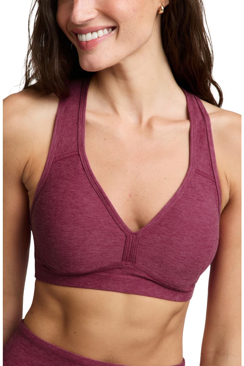 Lift Your Spirits Sports Bra, Main, color, POMEGRANATE HEATHER