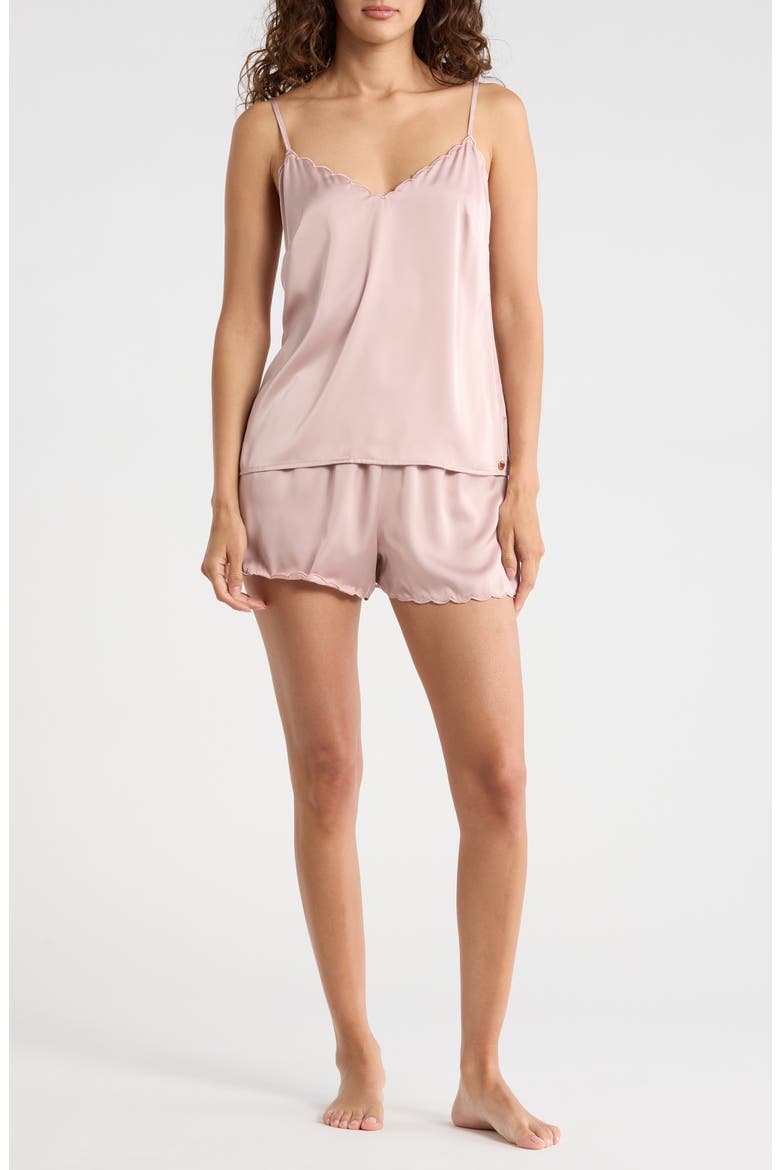 3-Piece Short Pajamas & Robe Set, Alternate, color, TAUPE SAND