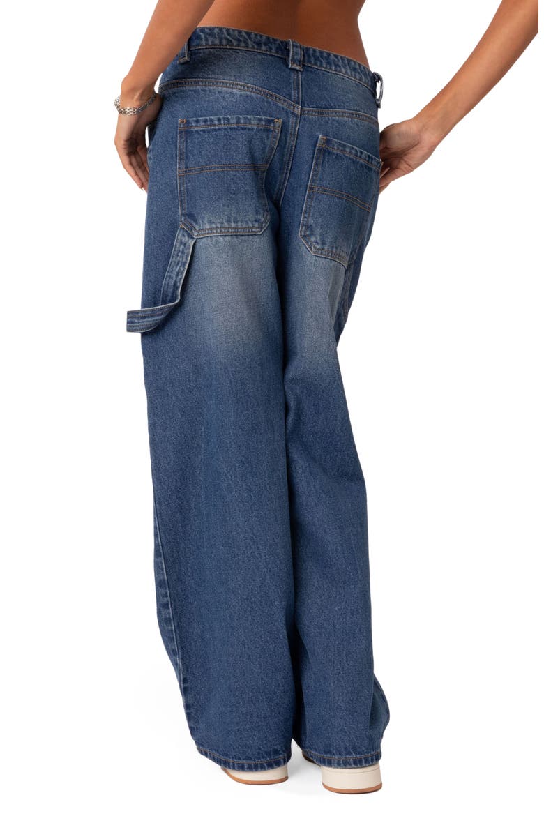 Wide Leg Carpenter Jeans, Alternate, color, BLUE