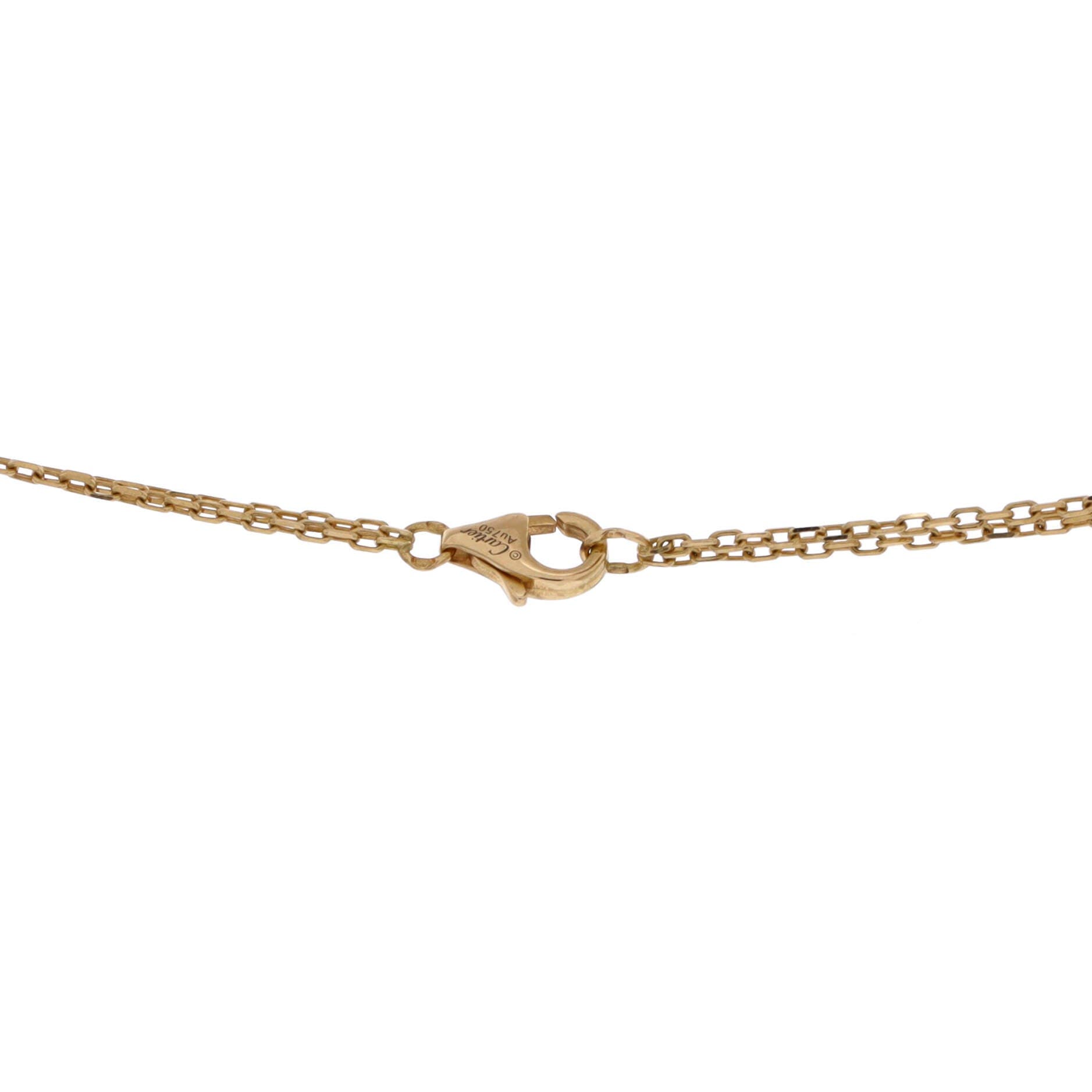 2 Diamonds Love Pendant Necklace 18K Yellow Gold and Diamonds, Alternate, color, Metallic Gold