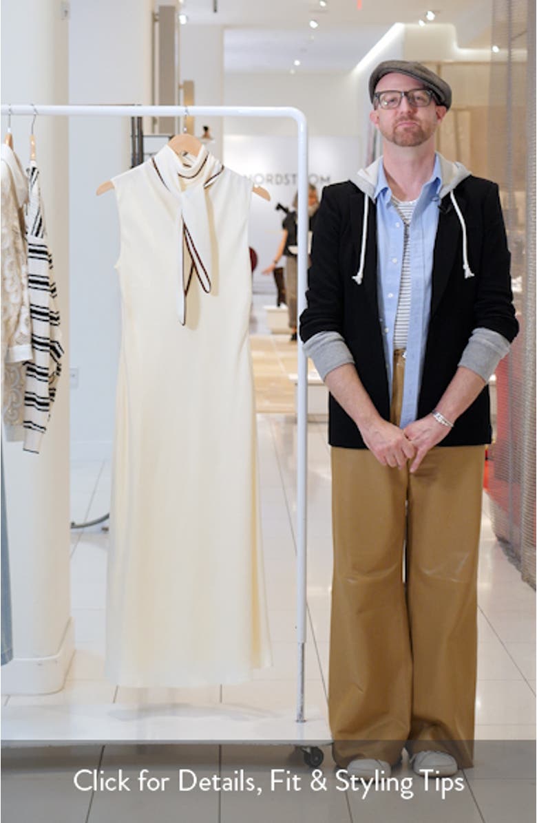 Vestido Tie Back Sleeveless Midi Dress, sales video thumbnail