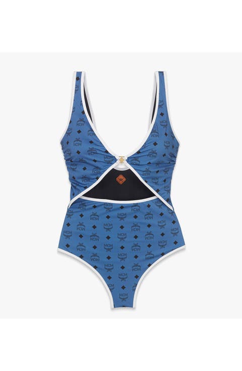 Monogram Print Swimsuit