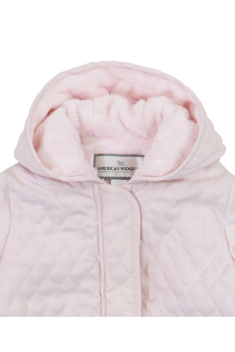Hooded Faux Fur Lined Quilted Barn Jacket, Alternate, color, Light Pink