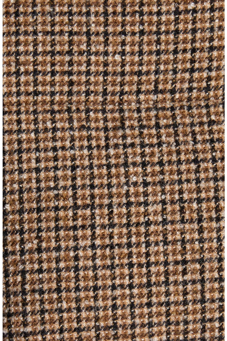 Seboune Houndstooth Down Jacket, Alternate, color, BEIGE