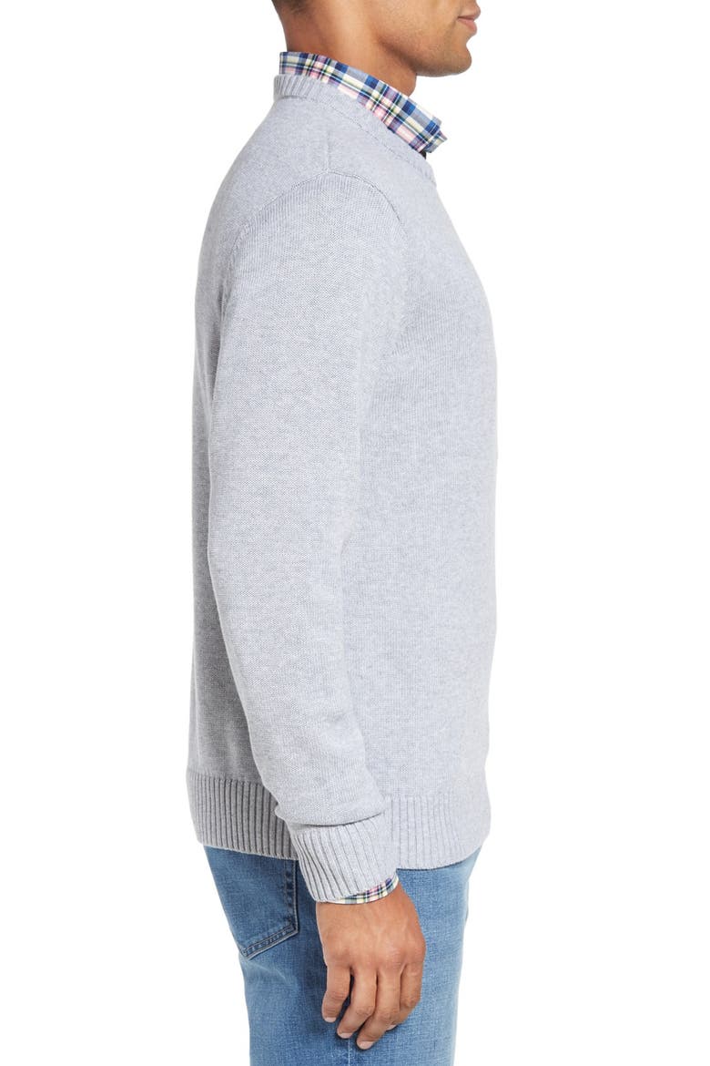 'Whale' Classic Fit Cotton Crewneck Sweater, Alternate, color, MINNOW GRAY