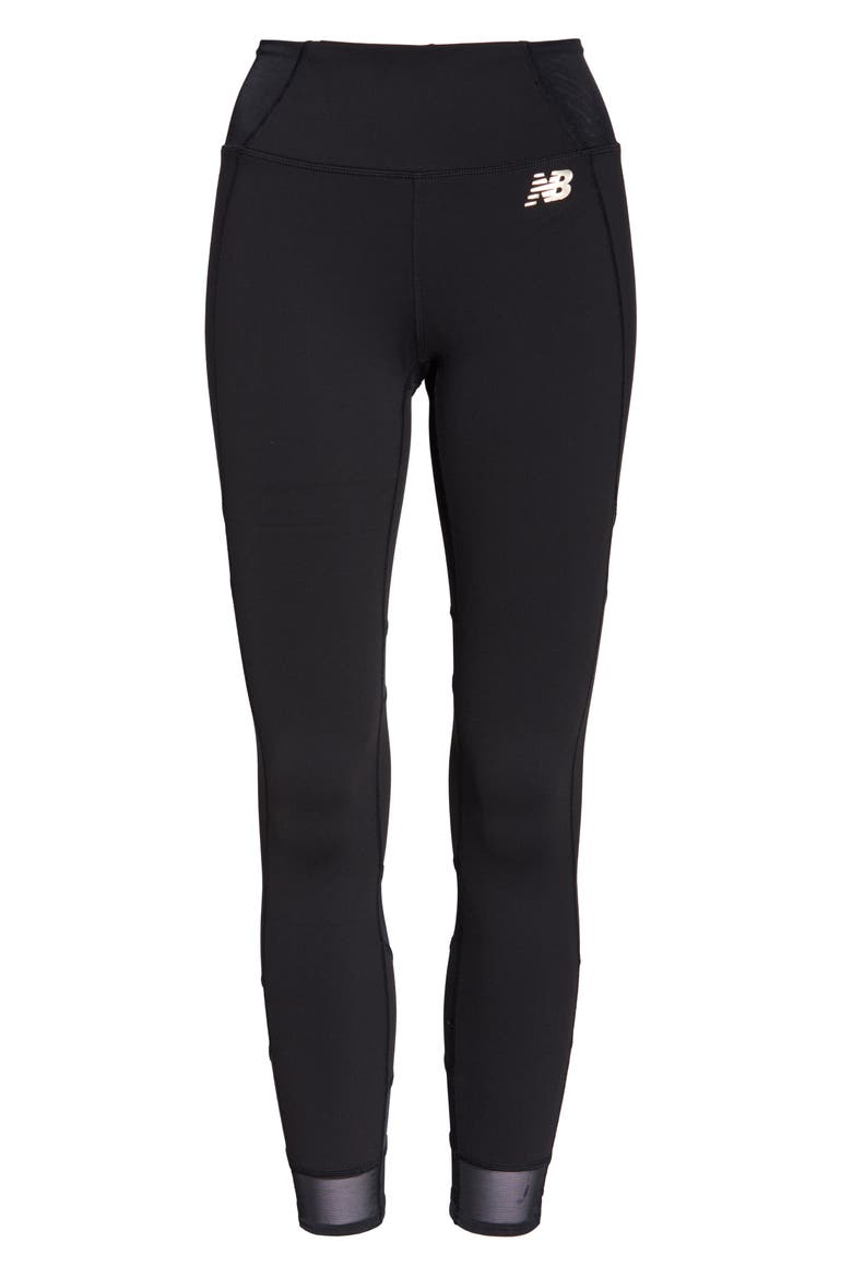 Evolve High Waist Tights, Alternate, color, BK