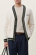 Les Deux Lace Stitch Cotton Cardigan
