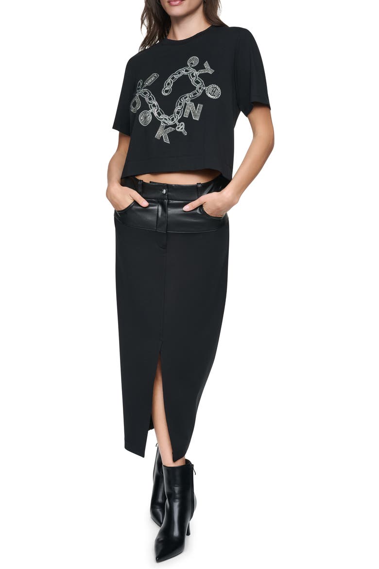 Charm Bracelet Graphic T-Shirt, Alternate, color, BLACK