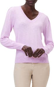 NIC+ZOE Slub Cotton Blend Sweater