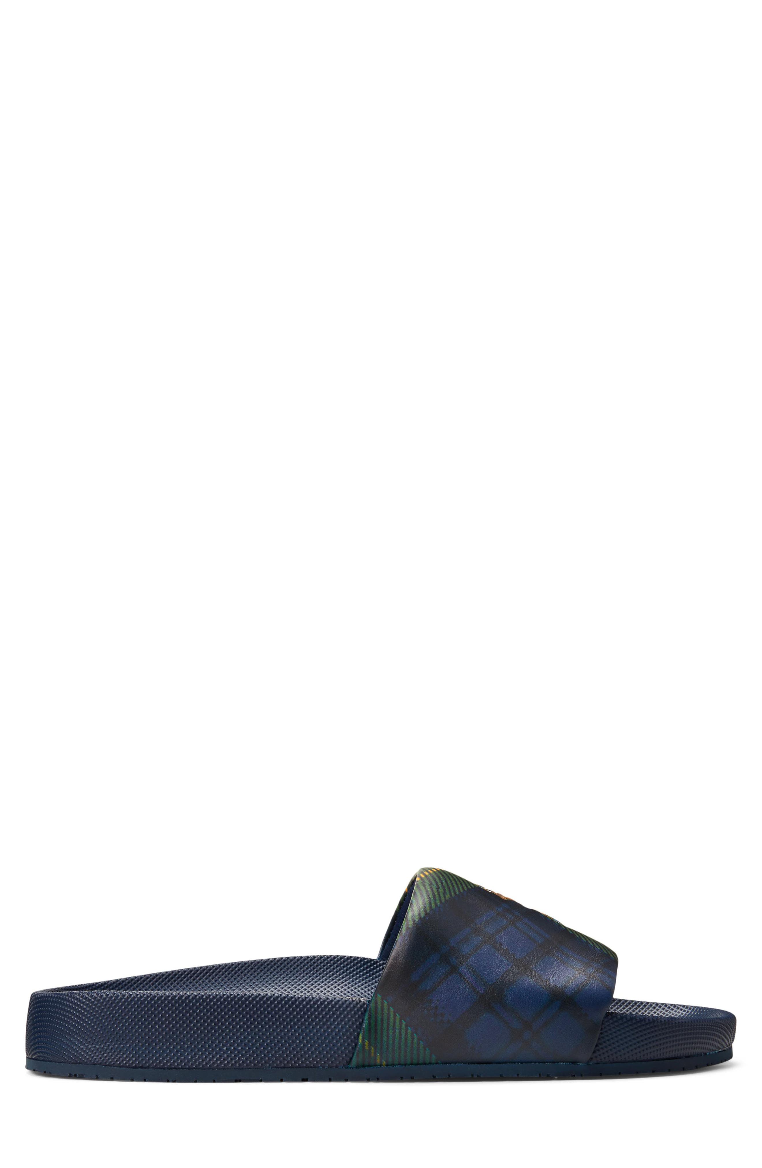 Cayson Slide, Alternate, color, NEWPORT NAVY/ TARTAN
