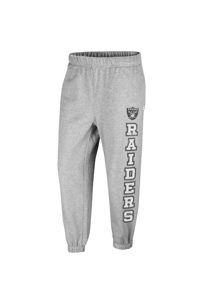 Women's '47 Gray Las Vegas Raiders Double Pro Harper Jogger Sweatpants, Alternate, color, Heather Gray