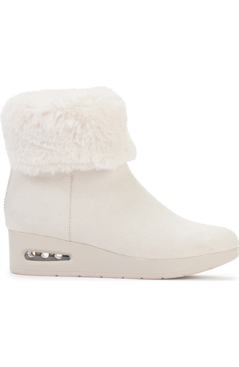 DKNY Faux Fur Wedge Bootie, Alternate, color,