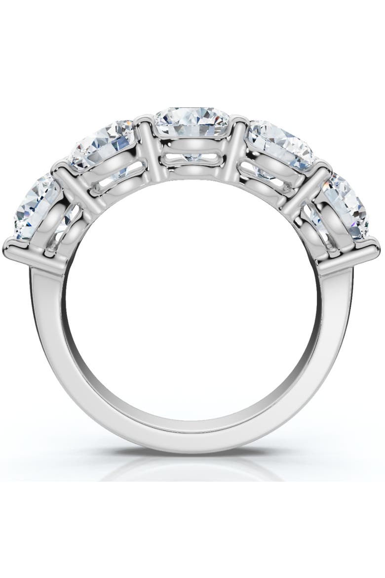 2 1/2Ct Five Stone Lab Grown Diamond Wedding Ring 14k Gold, Alternate, color, 14k White Gold