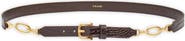 FRAME Croc Embossed Leather Belt