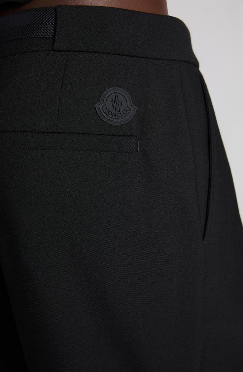 Moncler Stretch Twill Pants, Alternate, color, Black