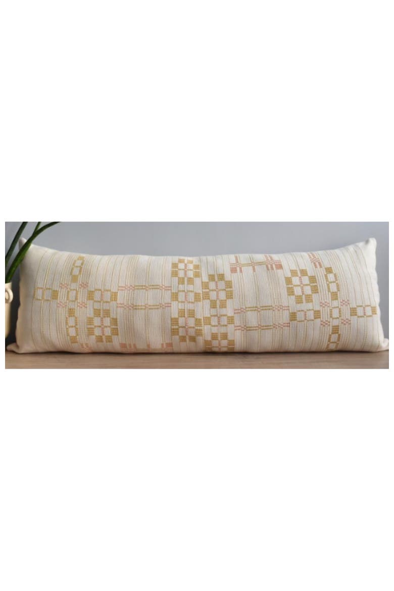 Chingchen Handwoven Long Lumbar - Cover + Insert, Alternate, color, Beige