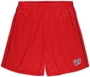 PROFILE Men's Red Washington Nationals Big & Tall Mesh Shorts