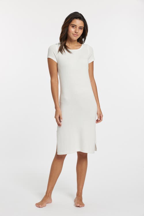 Leimere Amagansett Tee Dress In Marshmallow In White