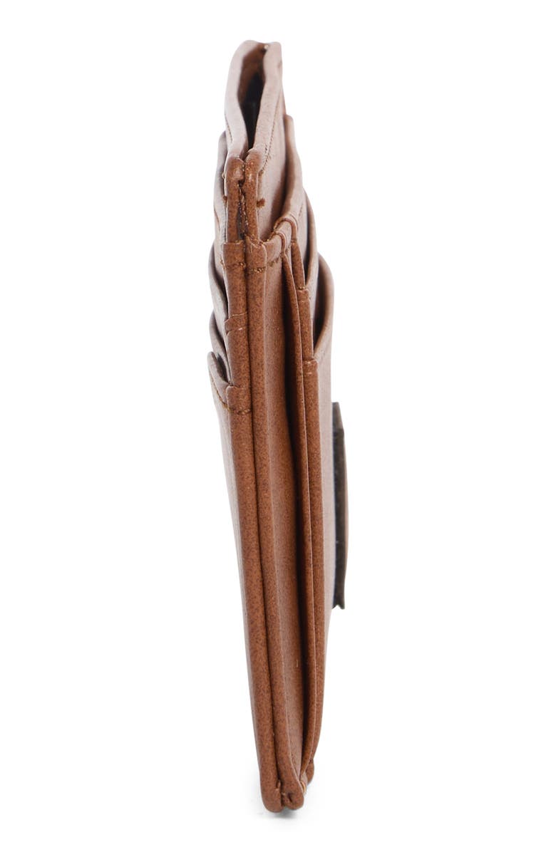 Original Penguin Logo Patch Card Case, Alternate, color, Tan