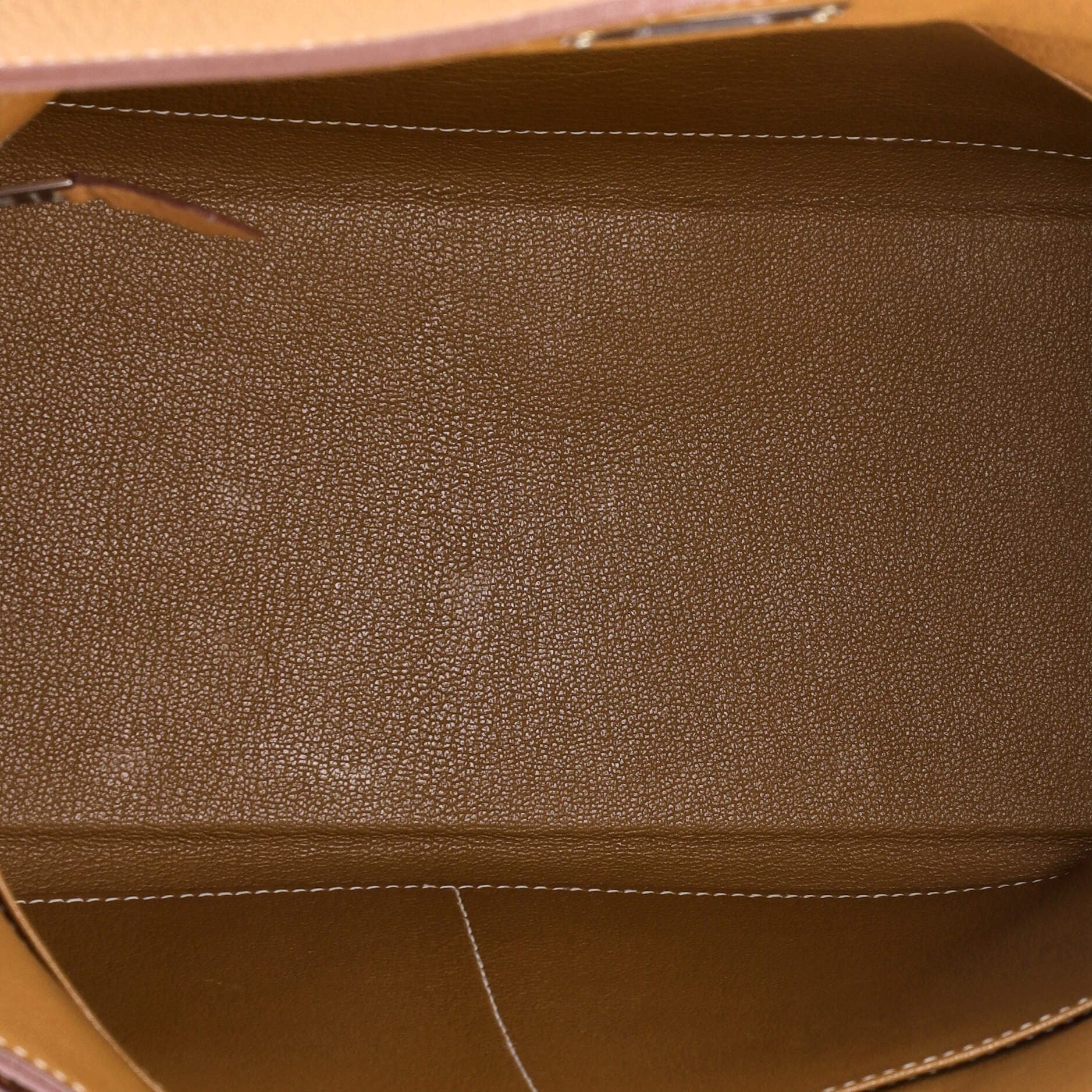 Pre-Owned Hermes Kelly Handbag Brown Togo with Palladium Hardware 32, Alternate, color, 