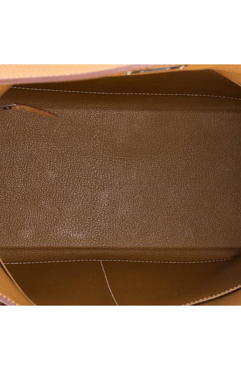 Pre-Owned Hermes Kelly Handbag Brown Togo with Palladium Hardware 32, Alternate, color, Gold