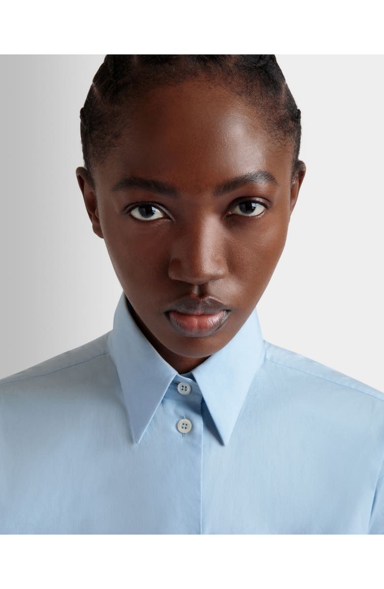 Bally Cotton Long Sleeve Shirt, Alternate, color, Blue