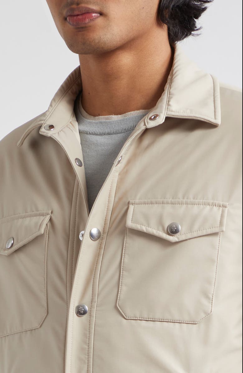 Eleventy Wool Blend Quilted Jacket, Alternate, color, Sand