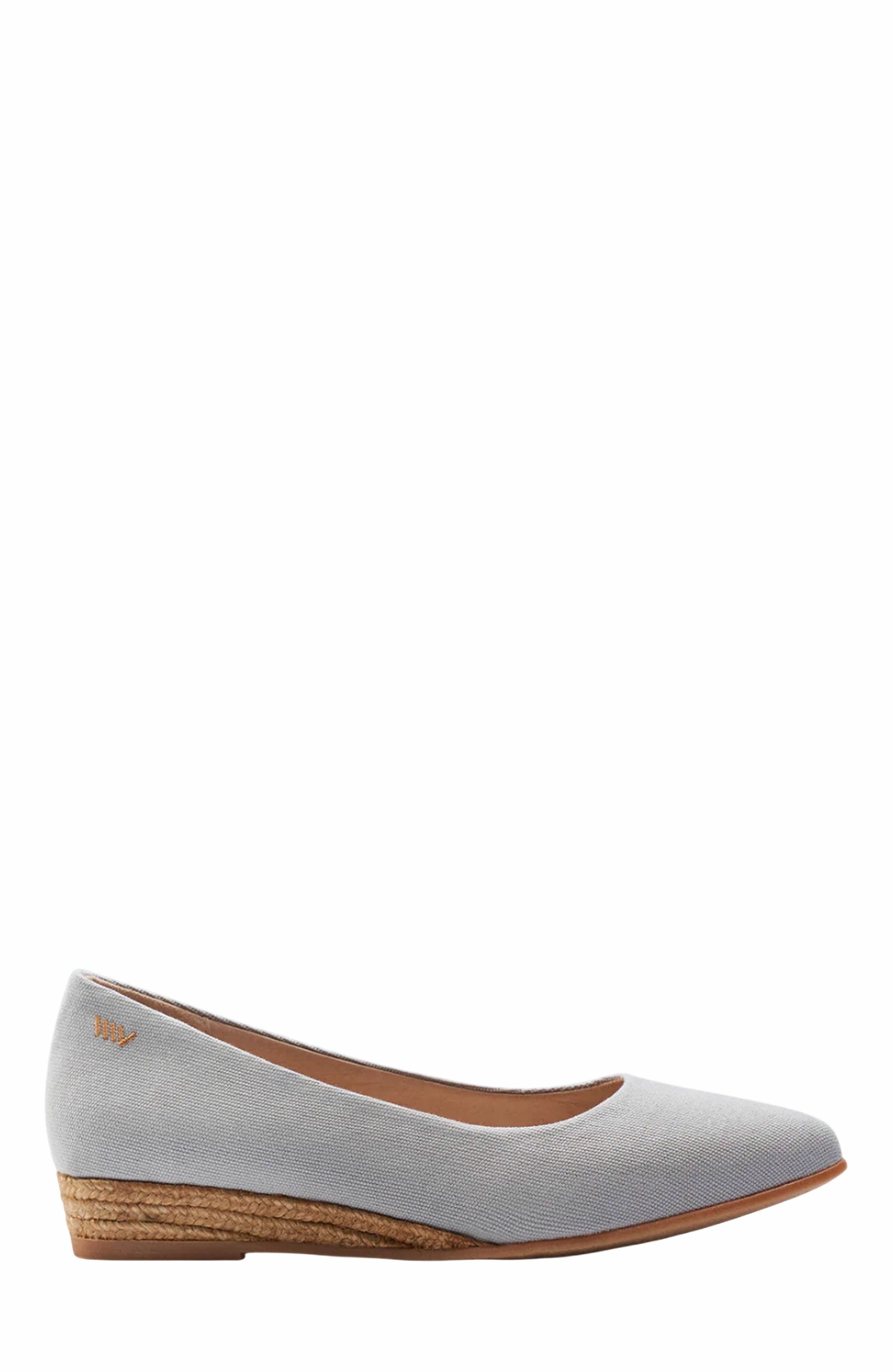 VISCATA Rubina Canvas Espadrille Flats, Main, color, Ash Grey