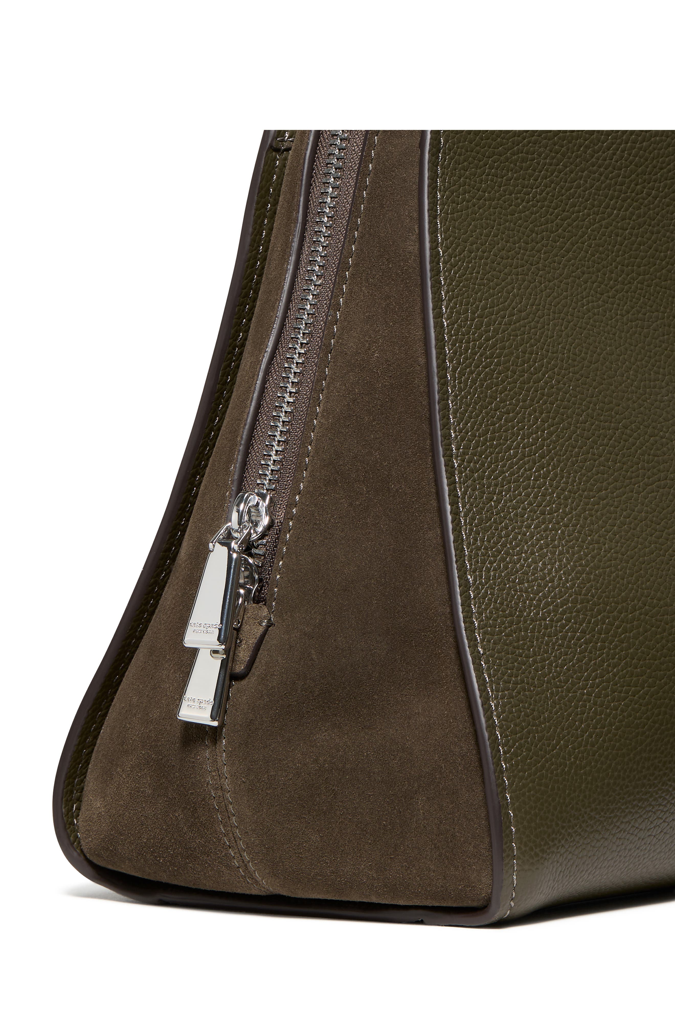 Kate Spade New York do it all pebble leather and suede carryall tote, Alternate, color, 