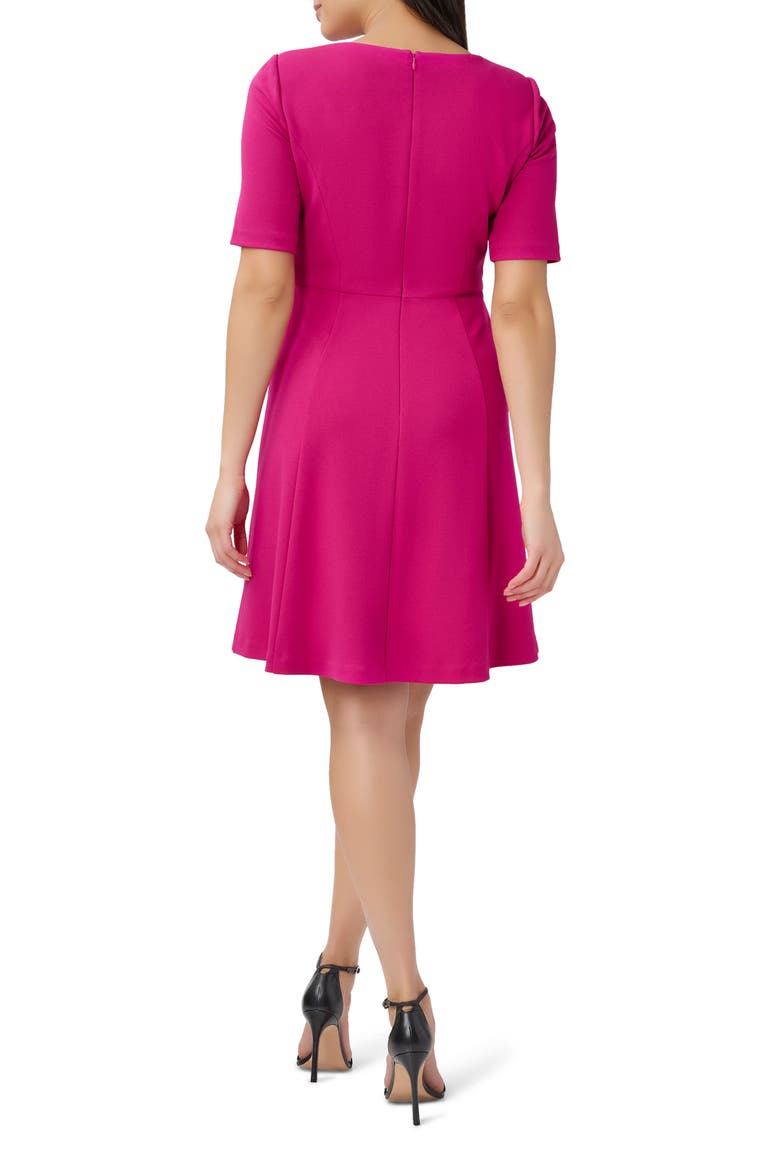 Tie Front High/Low Dress, Alternate, color, BRIGHT MAGENTA