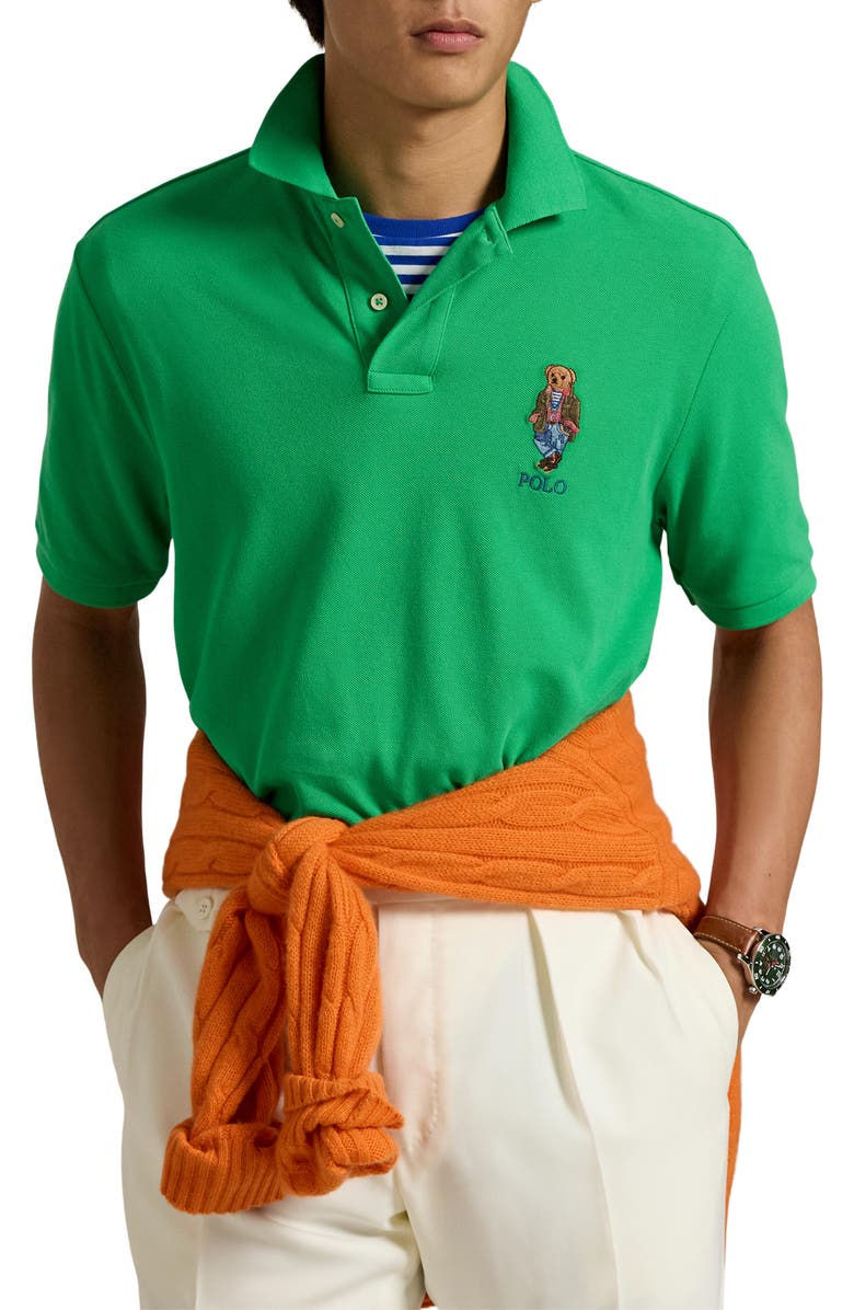 Polo Ralph Lauren Polo Bear Cotton Piqué Polo, Main, color, 